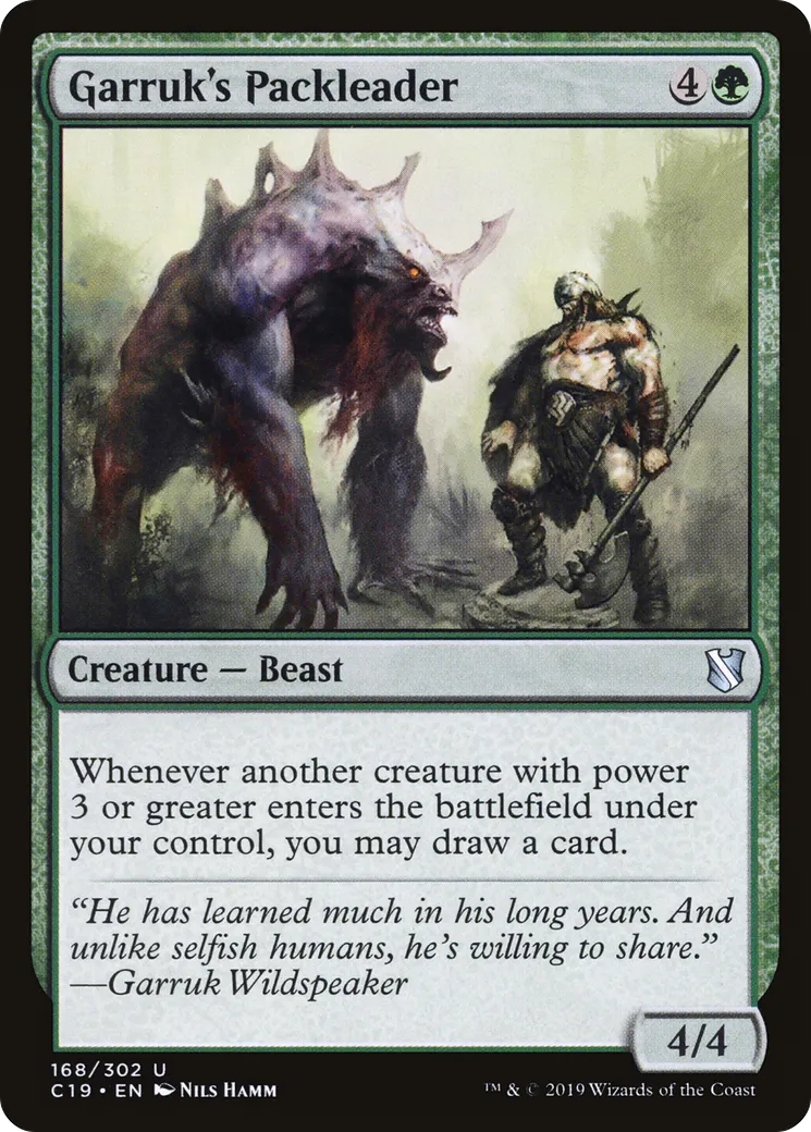 Garruk's Packleader — Commander 2019 — Magic: The Gathering