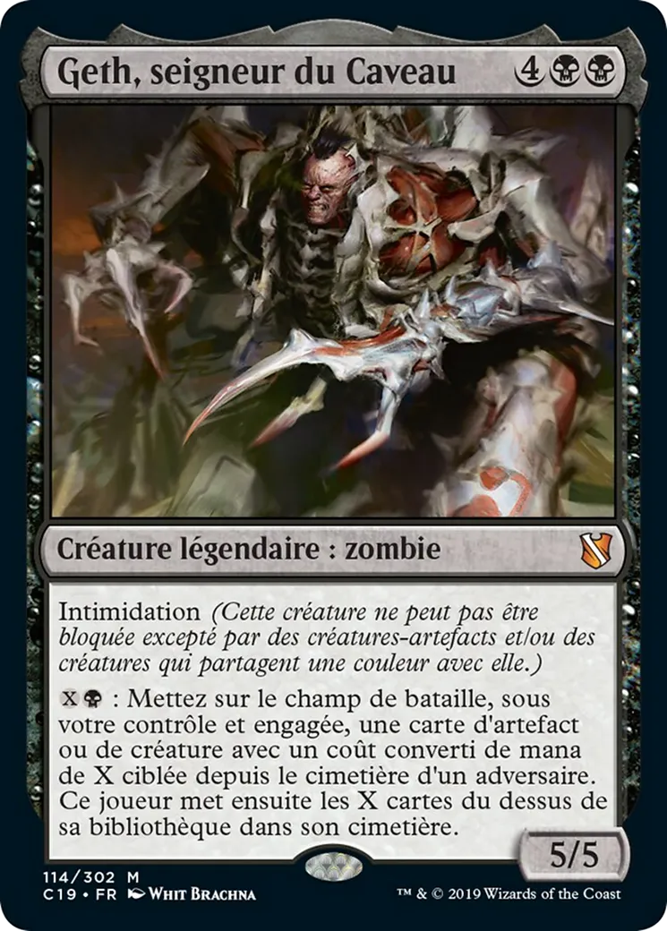 Geth, seigneur du Caveau — Commander 2019 — Magic: The Gathering