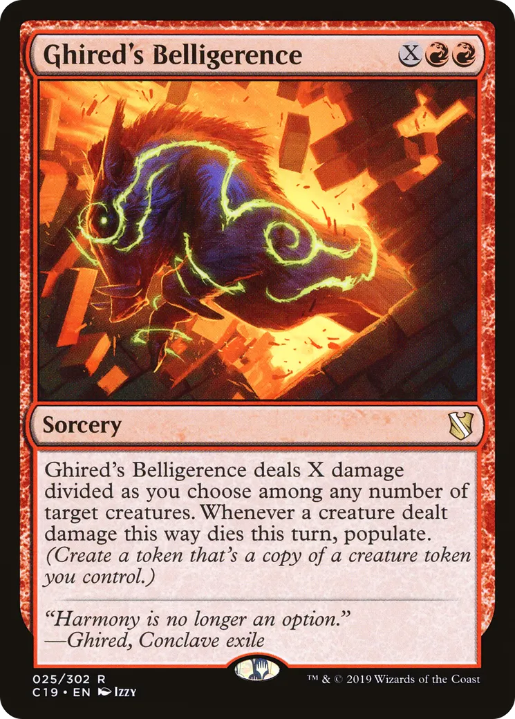Ghired's Belligerence — Commander 2019 — Magic: The Gathering