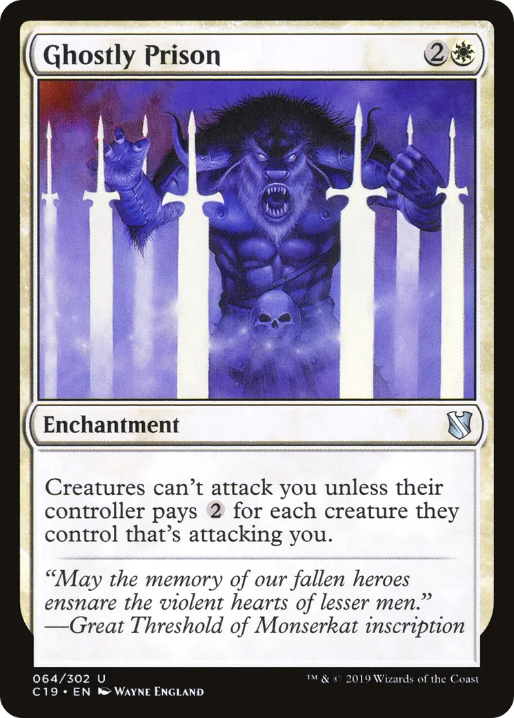Ghostly Prison — Commander 2019 — Magic: The Gathering