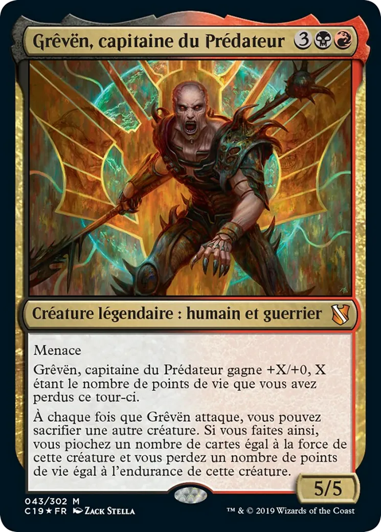 Grêvën, capitaine du Prédateur — Commander 2019 — Magic: The Gathering