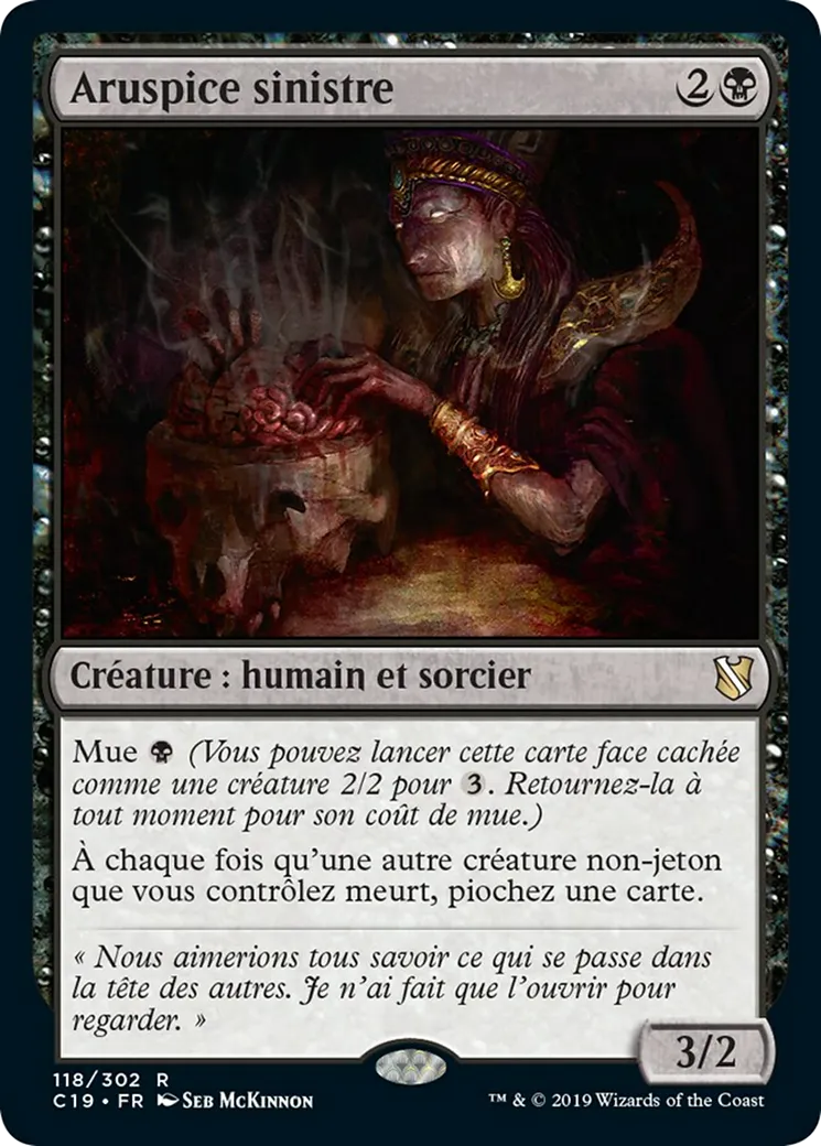 Aruspice sinistre — Commander 2019 — Magic: The Gathering