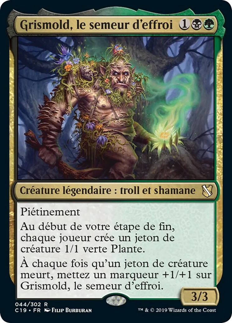 Grismold, le semeur d'effroi — Commander 2019 — Magic: The Gathering
