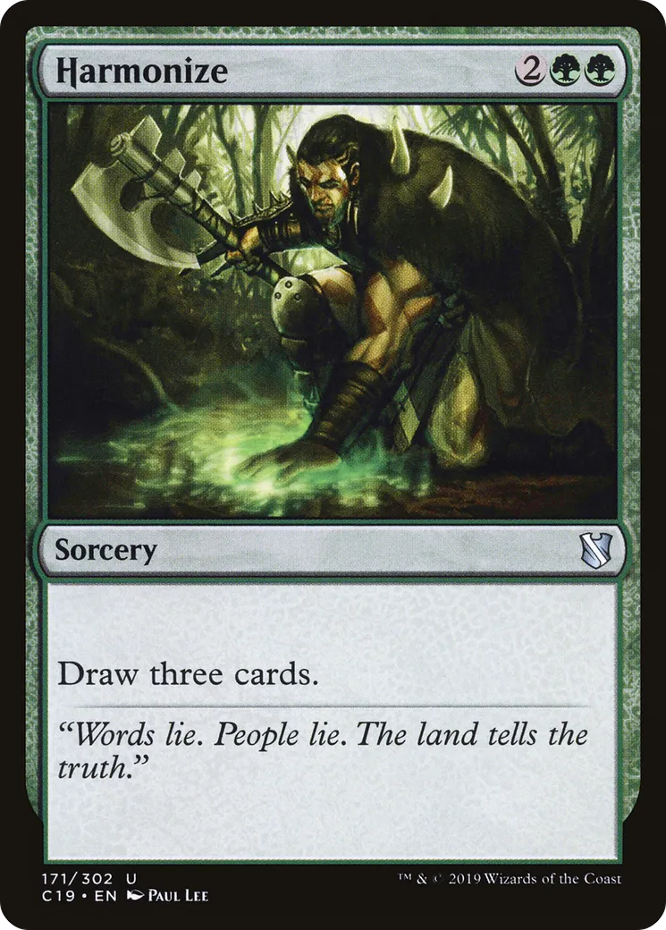 Harmonize — Commander 2019 — Magic: The Gathering