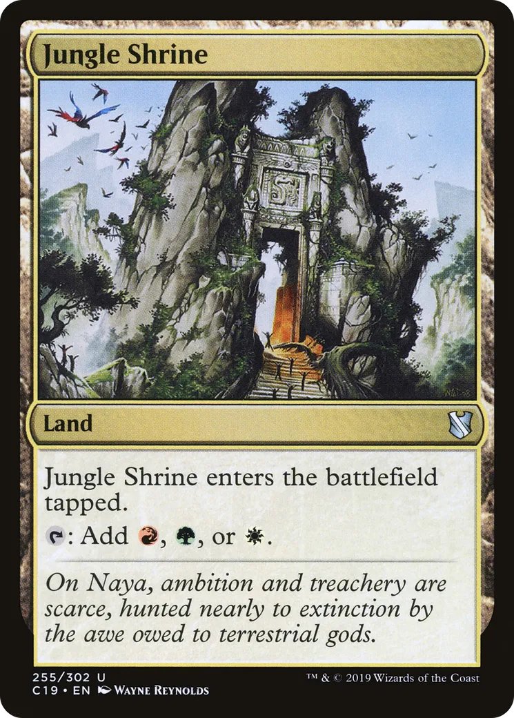 Jungle Shrine from Commander 2019 - Magic: The Gathering