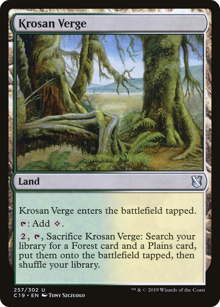 Krosan Verge — Commander 2019 — Magic: The Gathering