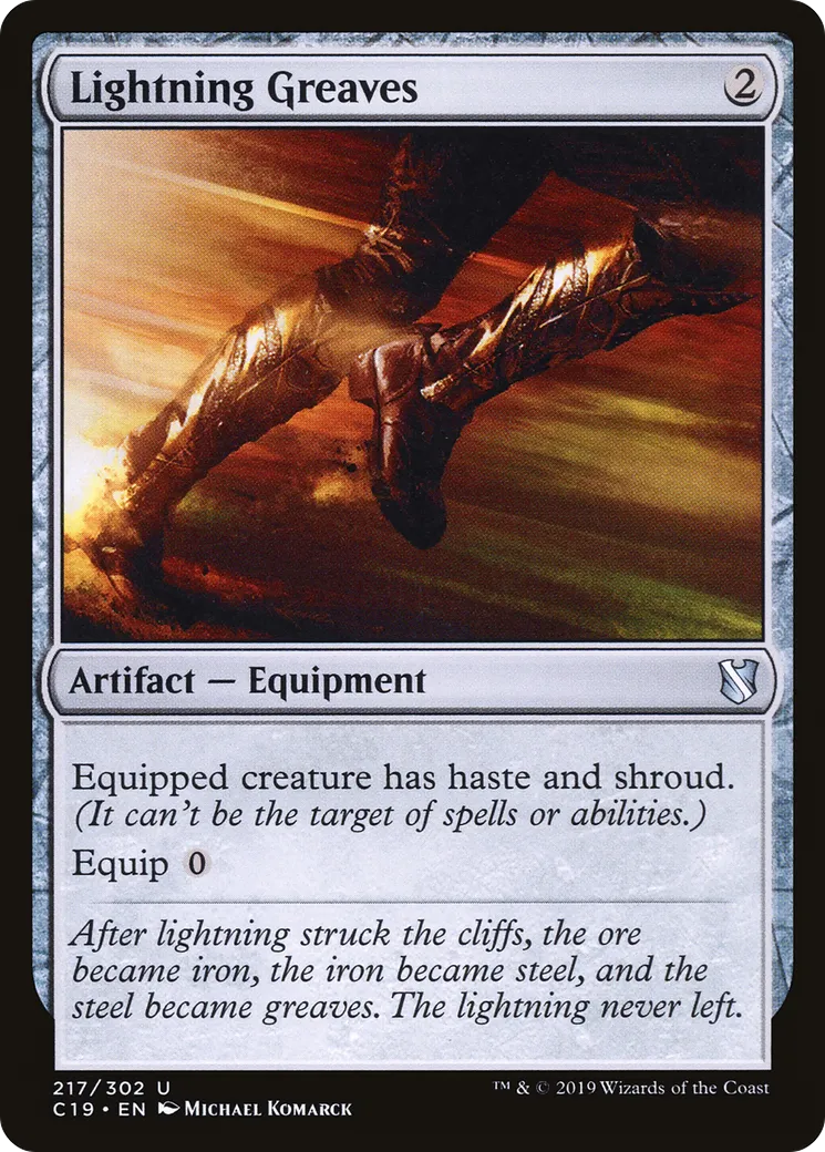 Lightning Greaves — Commander 2019 — Magic: The Gathering
