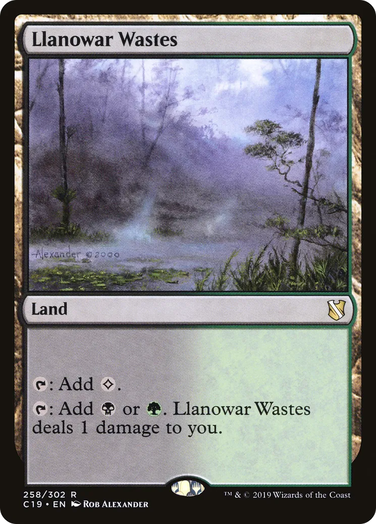 Llanowar Wastes — Commander 2019 — Magic: The Gathering