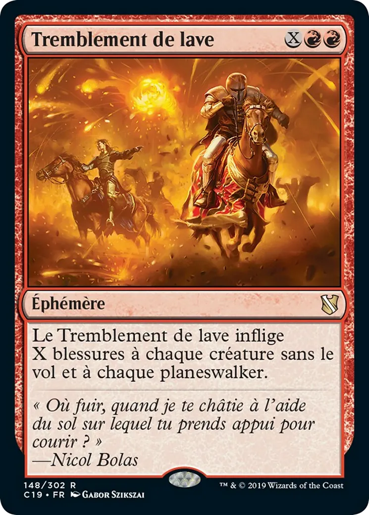 Tremblement de lave — Commander 2019 — Magic: The Gathering
