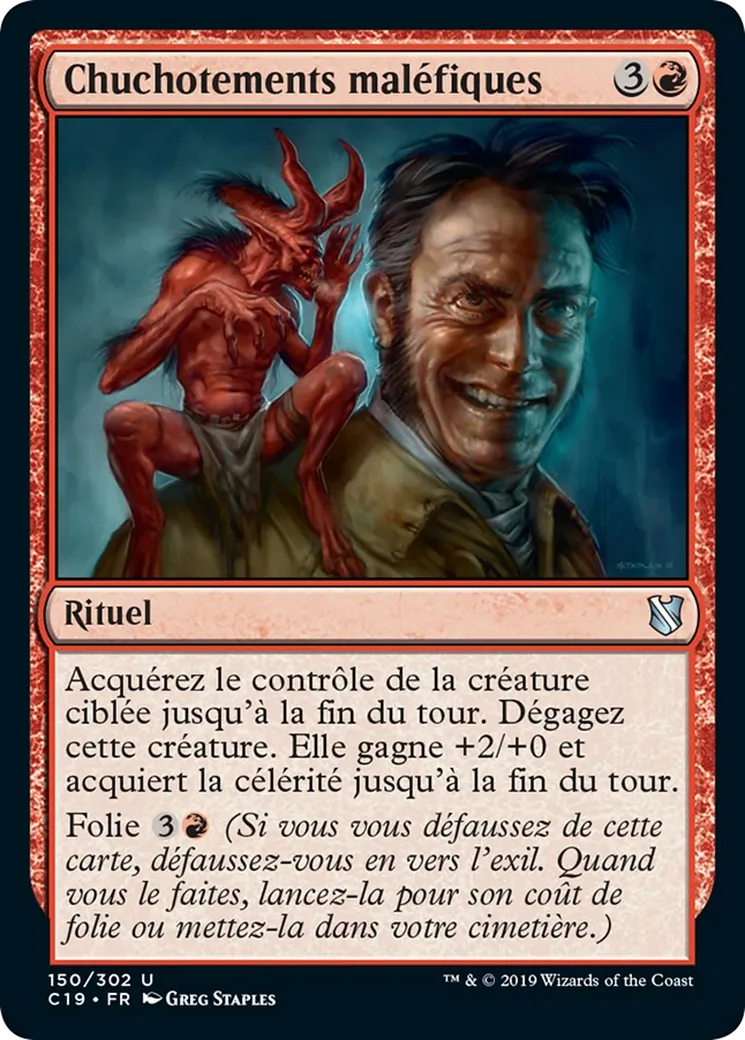 Chuchotements maléfiques — Commander 2019 — Magic: The Gathering