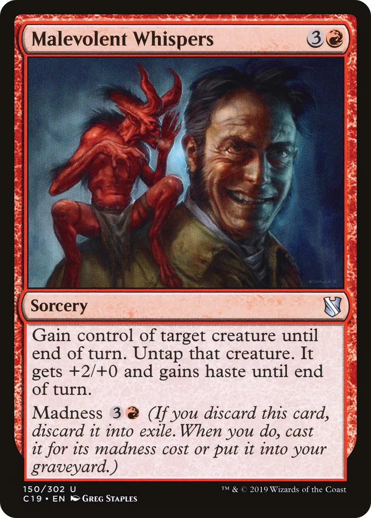 Malevolent Whispers — Commander 2019 — Magic: The Gathering