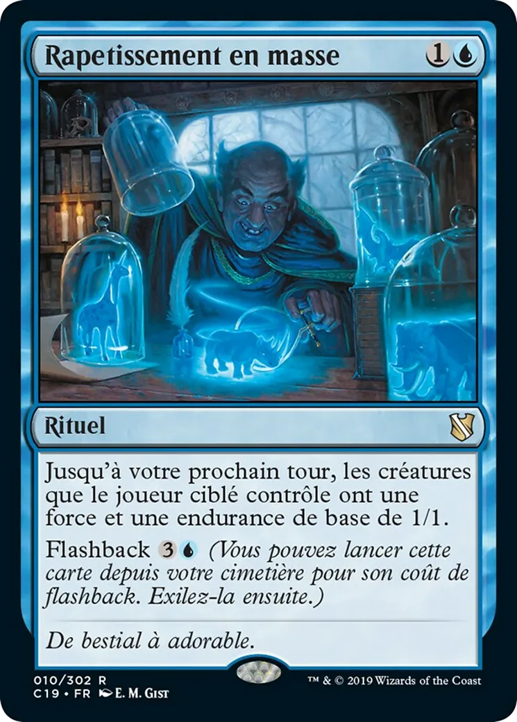 Rapetissement en masse — Commander 2019 — Magic: The Gathering