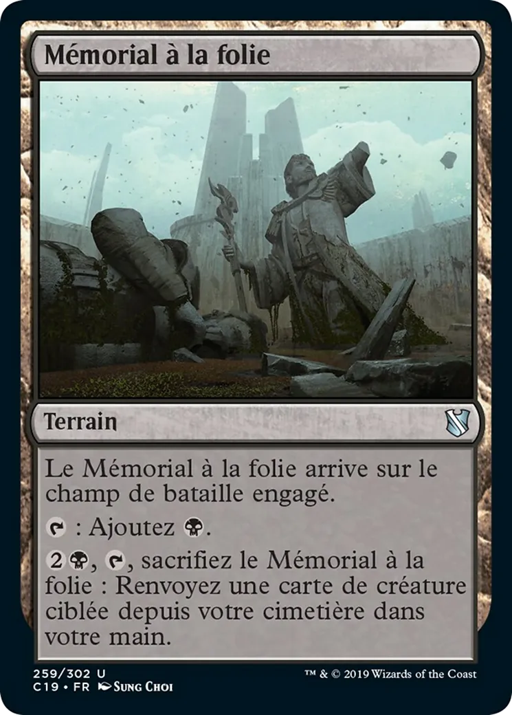 Mémorial à la folie — Commander 2019 — Magic: The Gathering