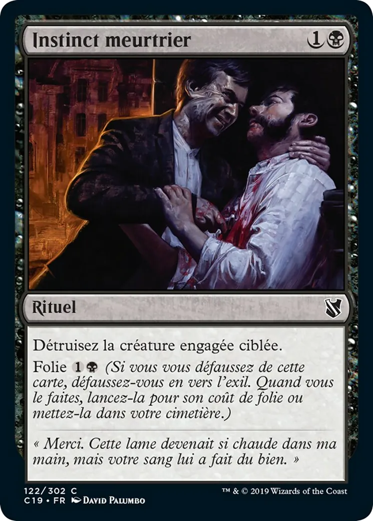 Instinct meurtrier — Commander 2019 — Magic: The Gathering