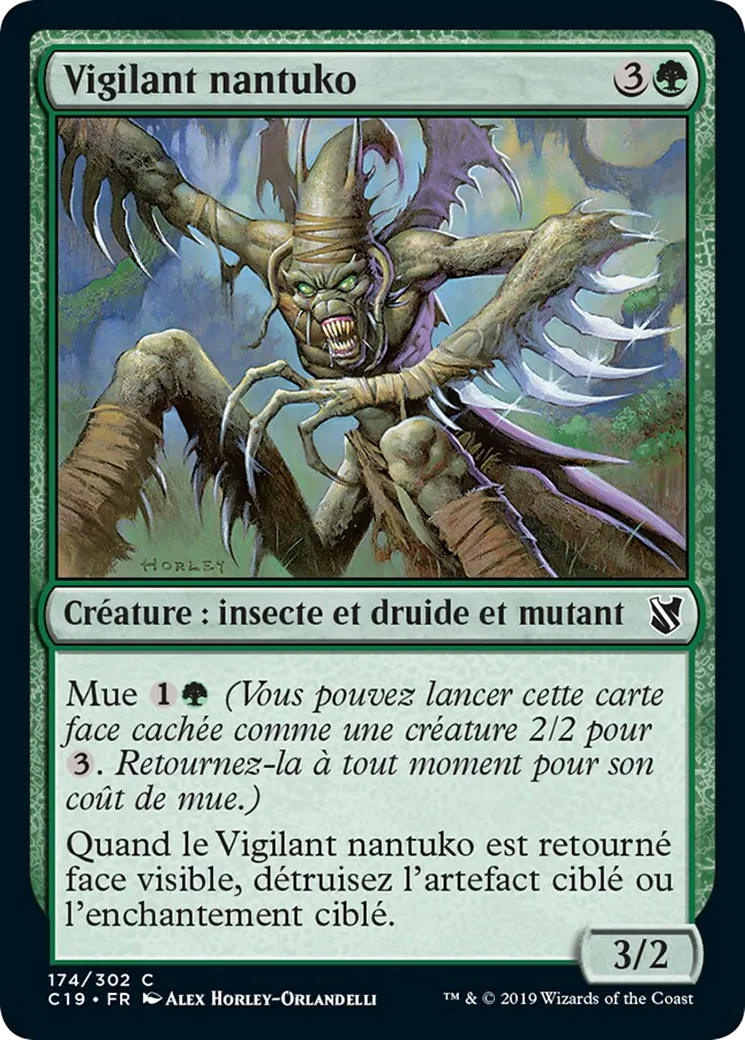 Vigilant nantuko from Commander 2019 - Magic: The Gathering