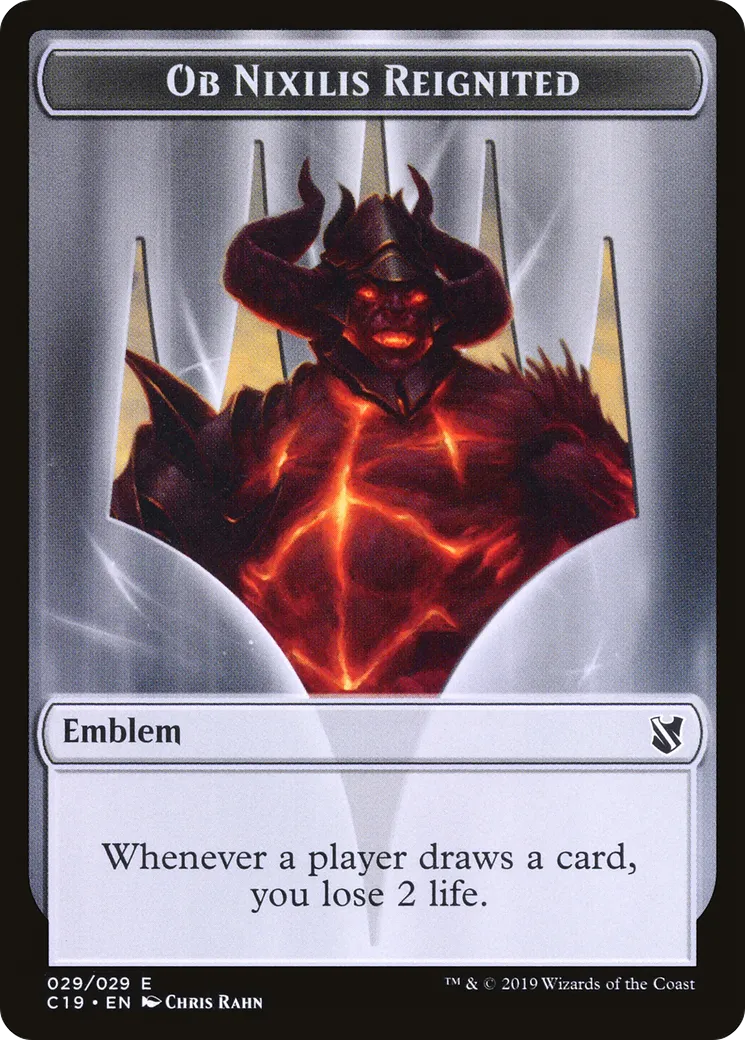 Ob Nixilis Reignited Emblem — Commander 2019 — Magic: The Gathering