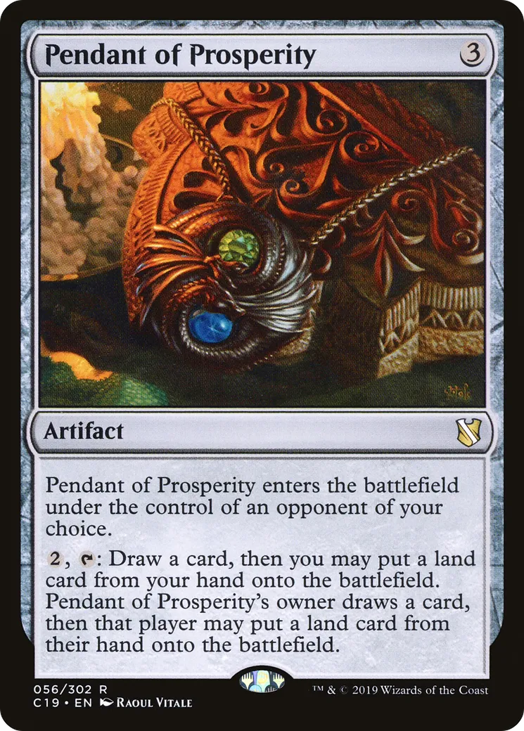 Pendant of Prosperity — Commander 2019 — Magic: The Gathering