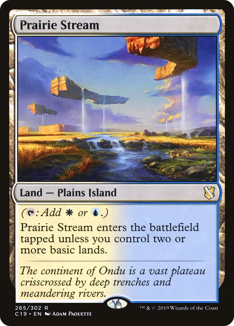 Prairie Stream from Commander 2019 - Magic: The Gathering