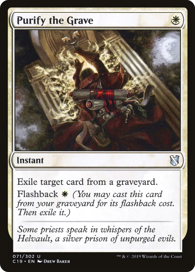 Purification de la tombe — Commander 2019 — Magic: The Gathering