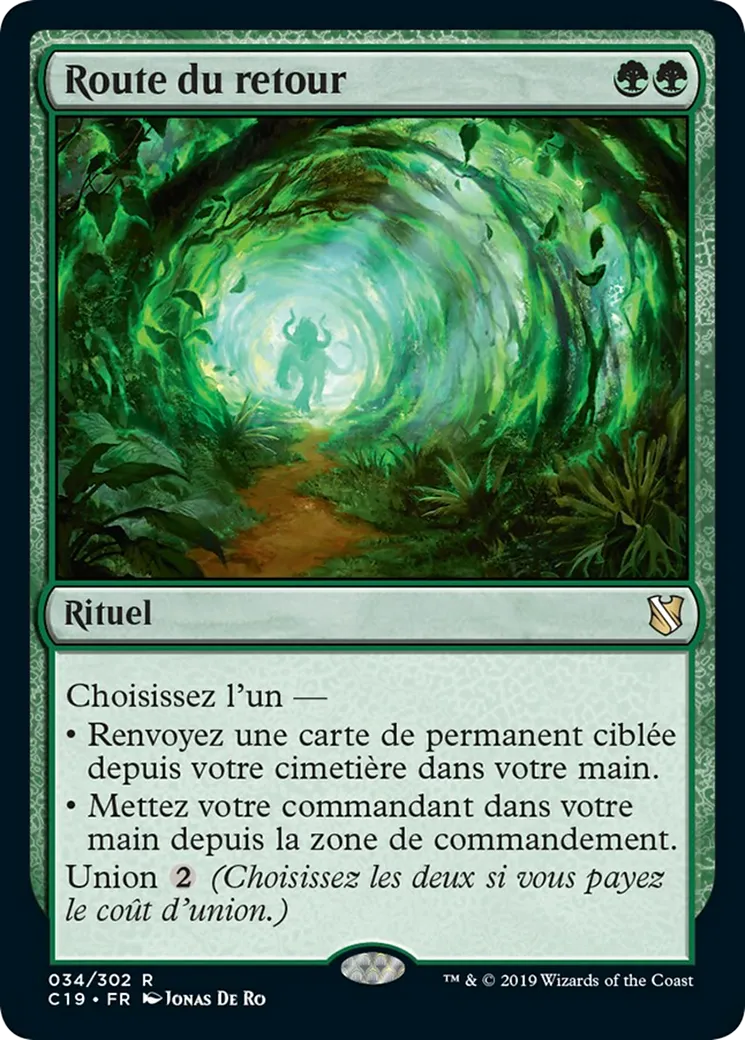 Route du retour from Commander 2019 - Magic: The Gathering