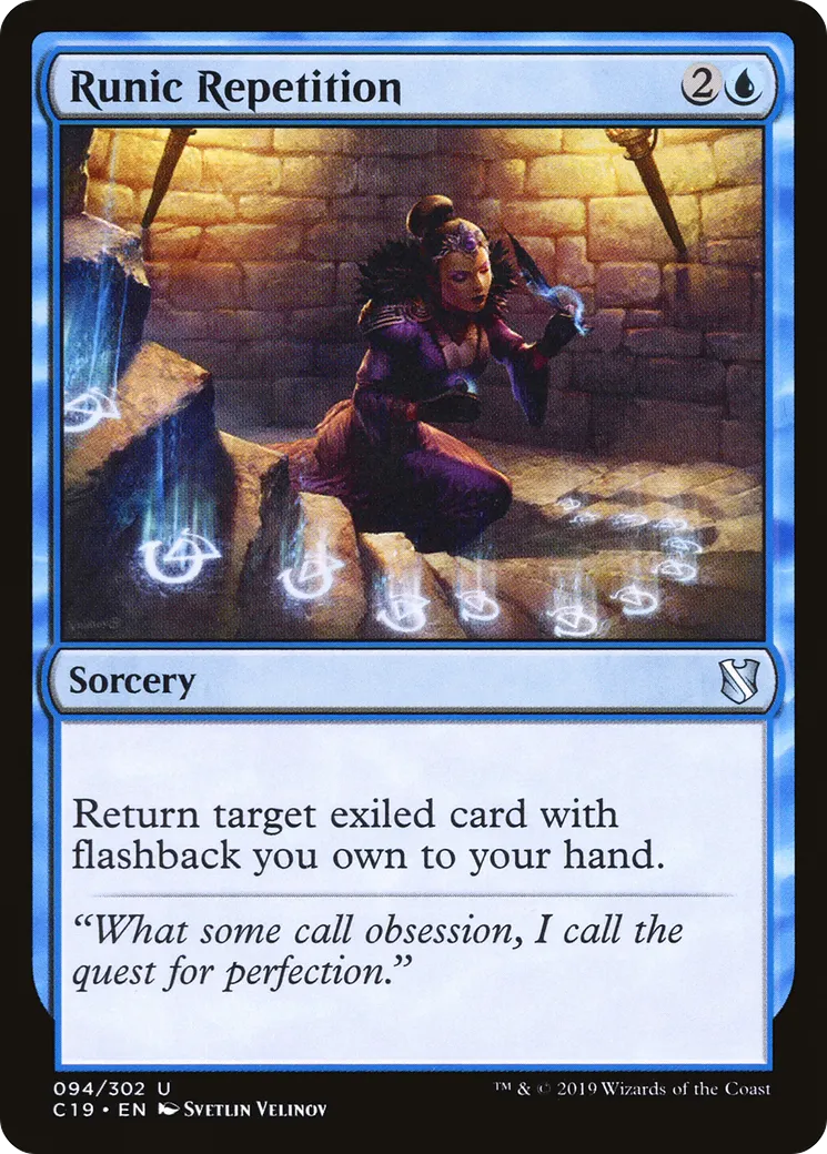Runic Repetition — Commander 2019 — Magic: The Gathering