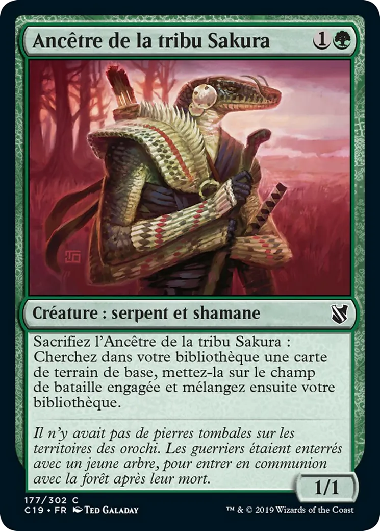 Ancêtre de la tribu Sakura — Commander 2019 — Magic: The Gathering