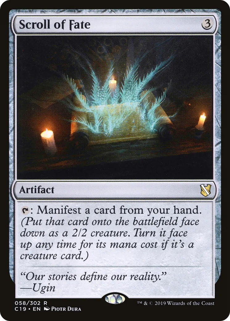 Scroll of Fate from Commander 2019 - Magic: The Gathering