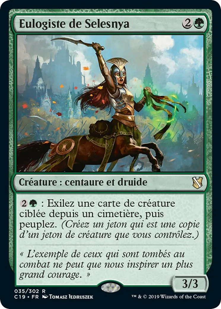 Eulogiste de Selesnya — Commander 2019 — Magic: The Gathering