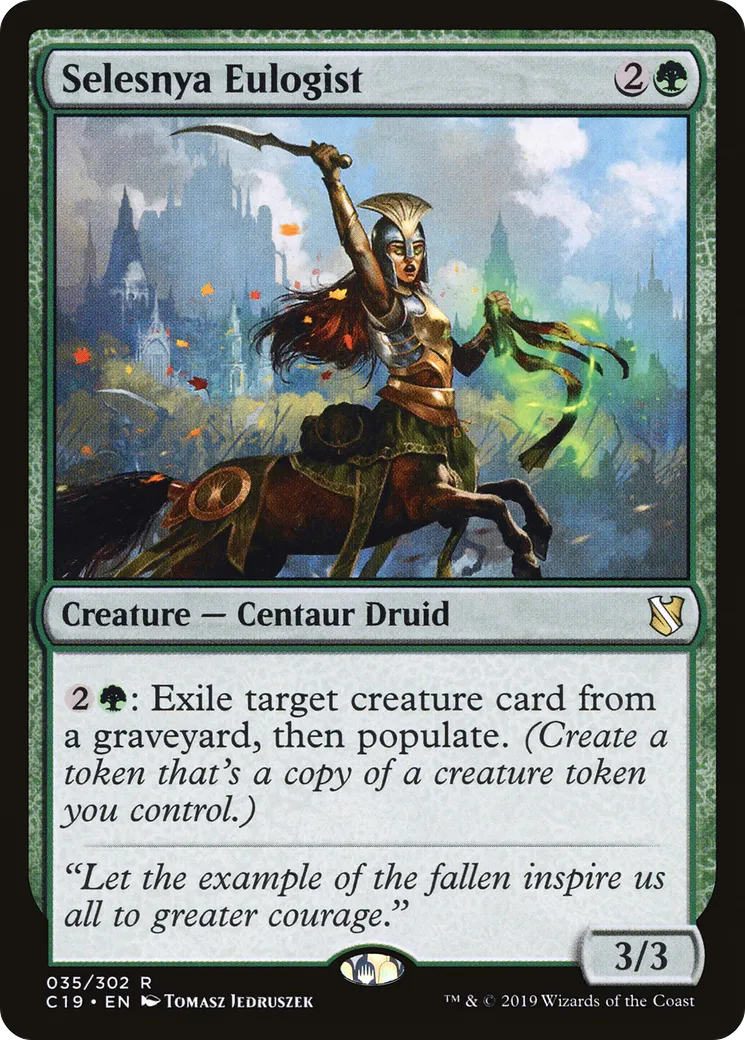 Eulogiste de Selesnya — Commander 2019 — Magic: The Gathering
