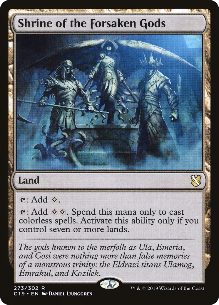 Shrine of the Forsaken Gods — Commander 2019 — Magic: The Gathering