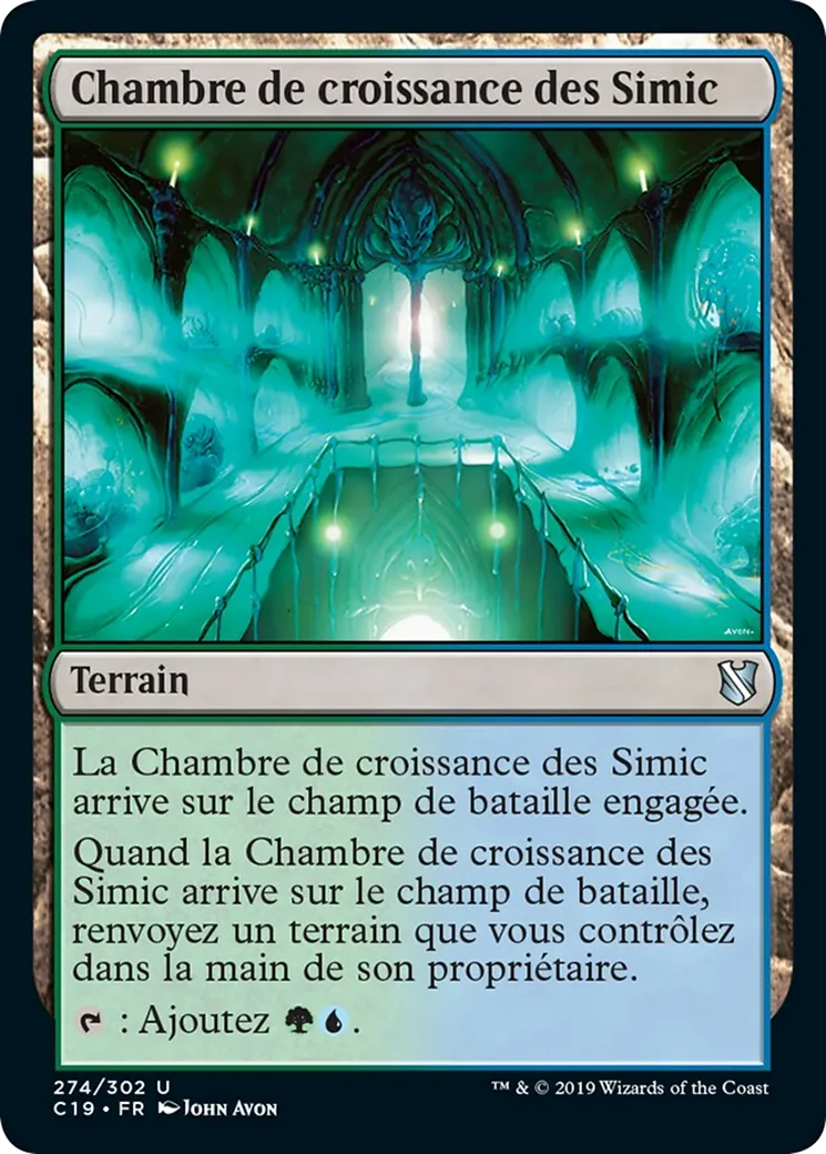 Chambre de croissance des Simic — Commander 2019 — Magic: The Gathering