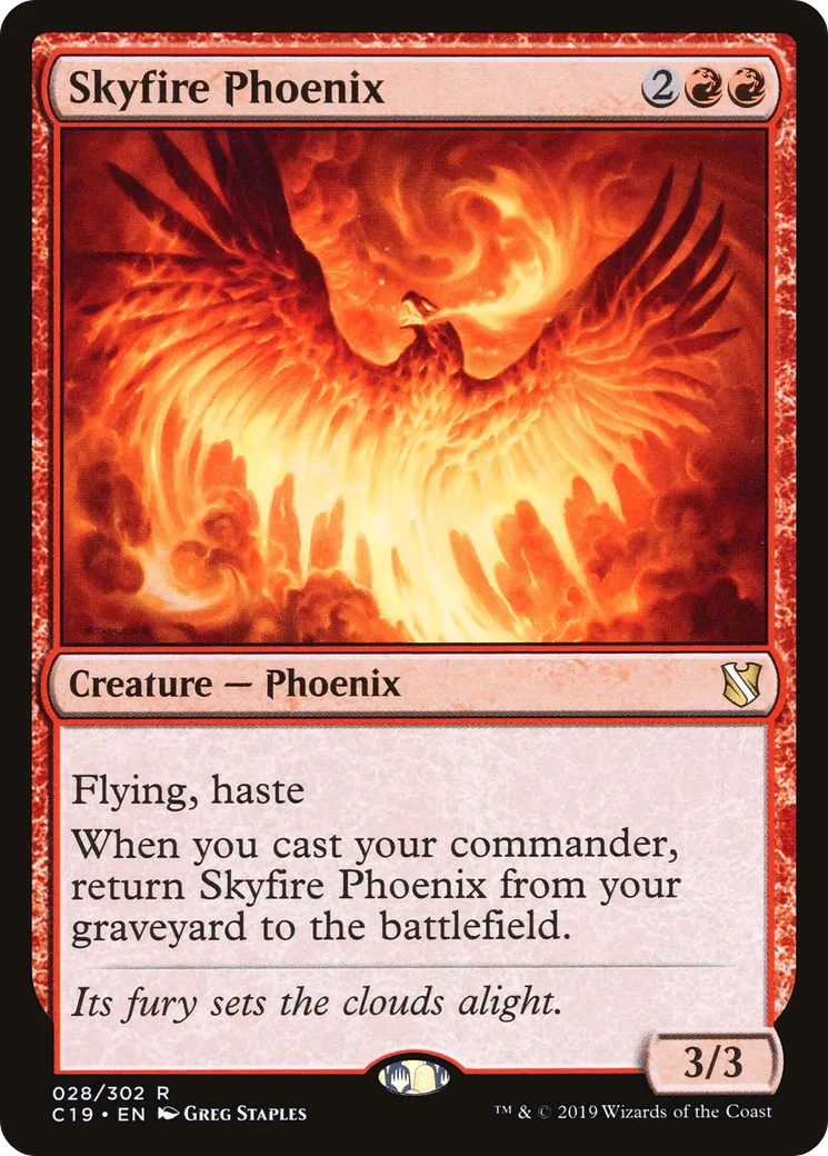 Skyfire Phoenix — Commander 2019 — Magic: The Gathering