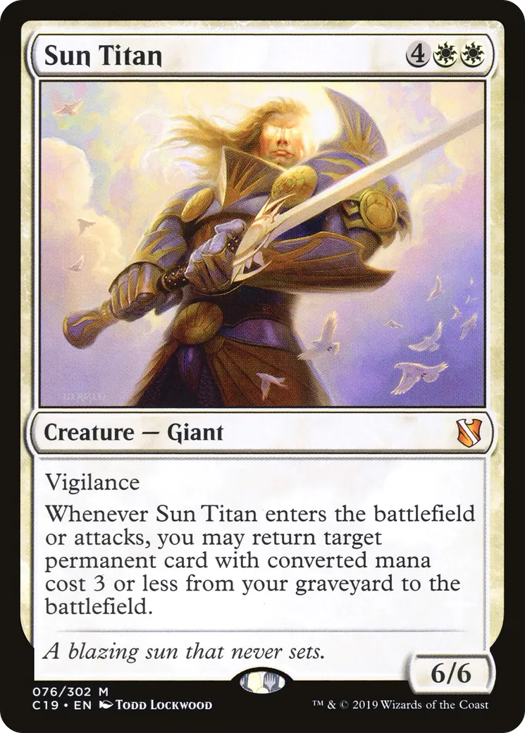 Titan solaire — Commander 2019 — Magic: The Gathering