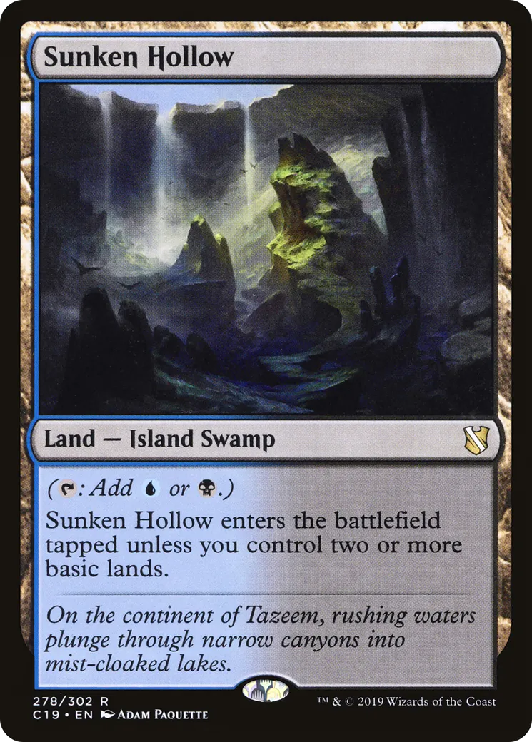 Sunken Hollow — Commander 2019 — Magic: The Gathering