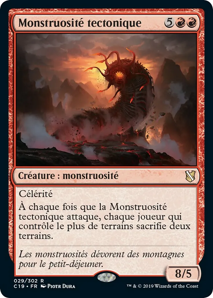 Monstruosité tectonique — Commander 2019 — Magic: The Gathering