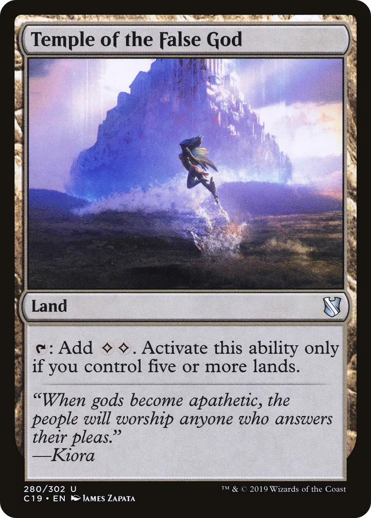 Temple de la fausse divinité — Commander 2019 — Magic: The Gathering