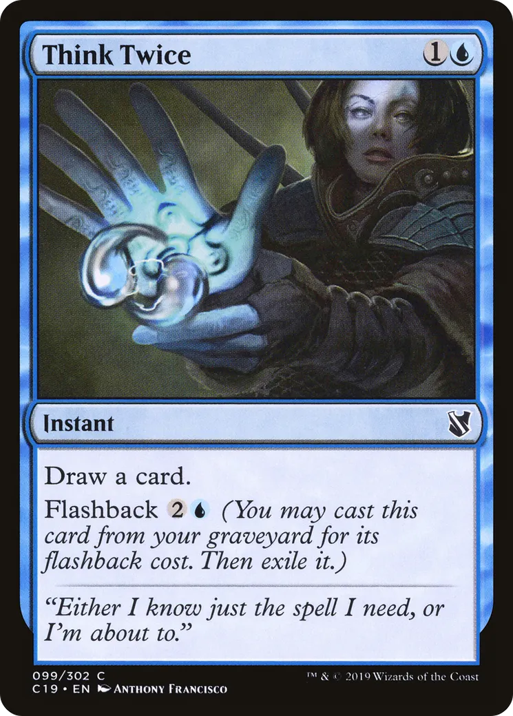 Réfléchir à deux fois — Commander 2019 — Magic: The Gathering