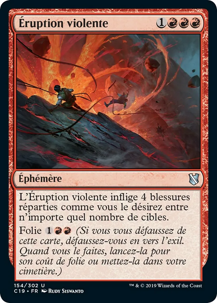 Éruption violente — Commander 2019 — Magic: The Gathering