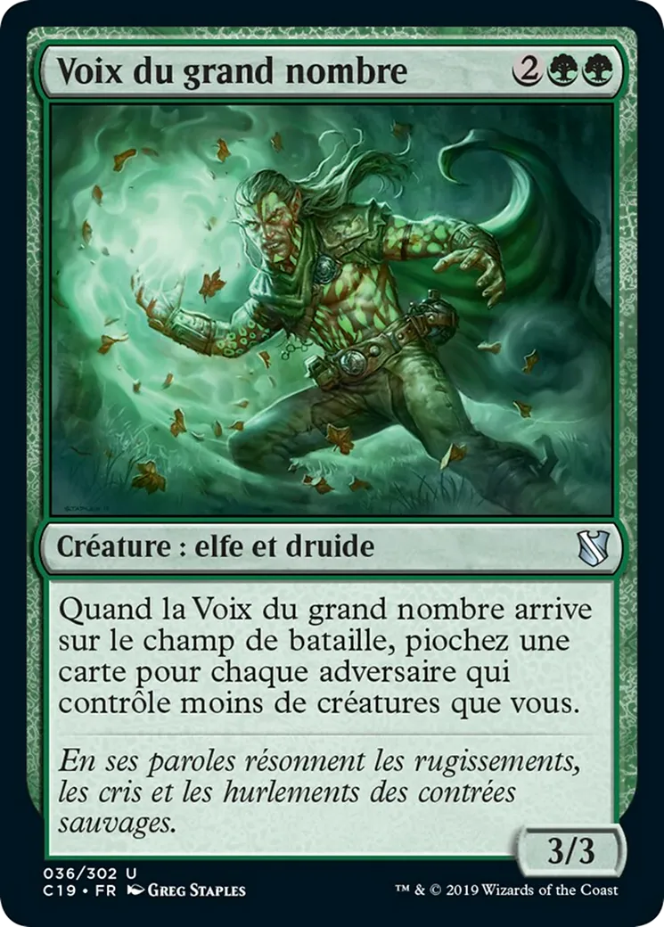 Voix du grand nombre — Commander 2019 — Magic: The Gathering
