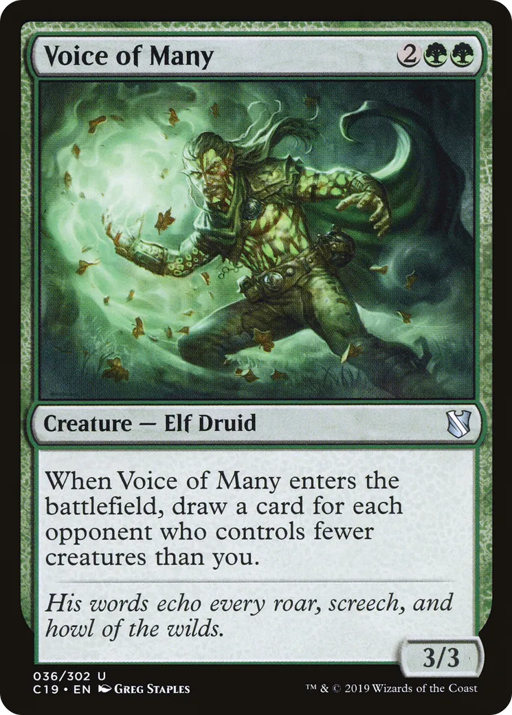 Voice of Many — Commander 2019 — Magic: The Gathering