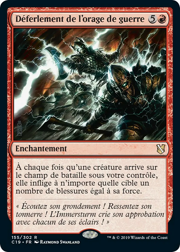 Déferlement de l'orage de guerre — Commander 2019 — Magic: The Gathering