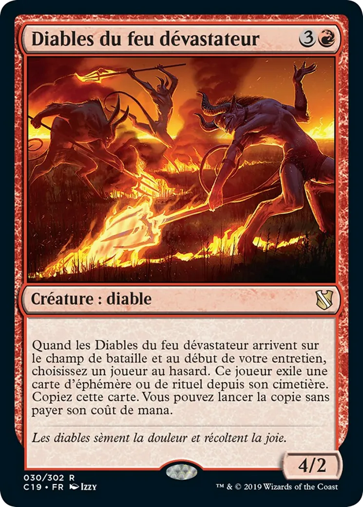 Diables du feu dévastateur — Commander 2019 — Magic: The Gathering