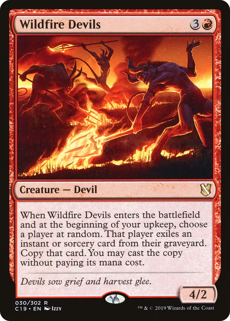 Diables du feu dévastateur — Commander 2019 — Magic: The Gathering