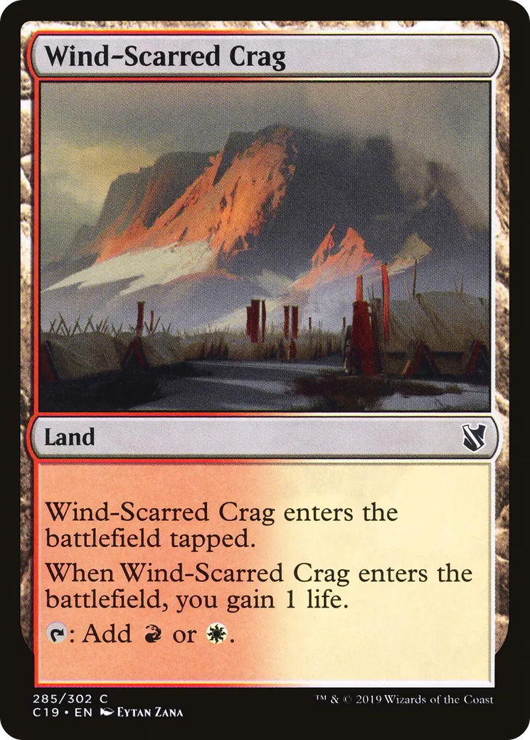Wind-Scarred Crag — Commander 2019 — Magic: The Gathering