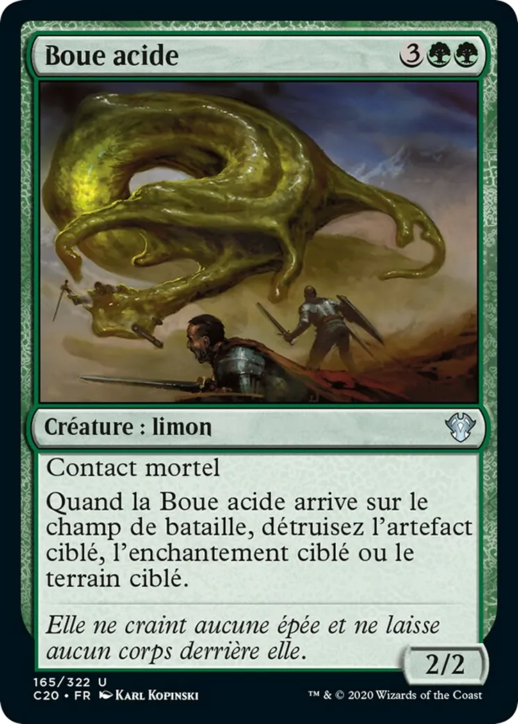 Boue acide from Commander 2020 - Magic: The Gathering