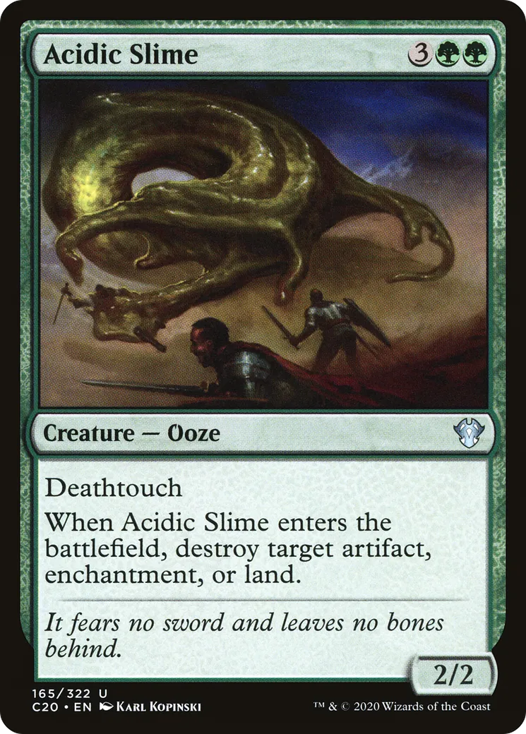 Acidic Slime — Commander 2020 — Magic: The Gathering
