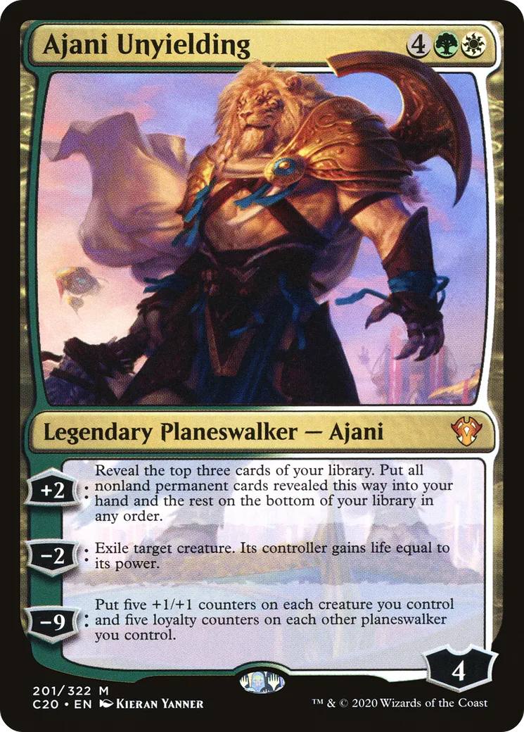 Ajani Unyielding — Commander 2020 — Magic: The Gathering