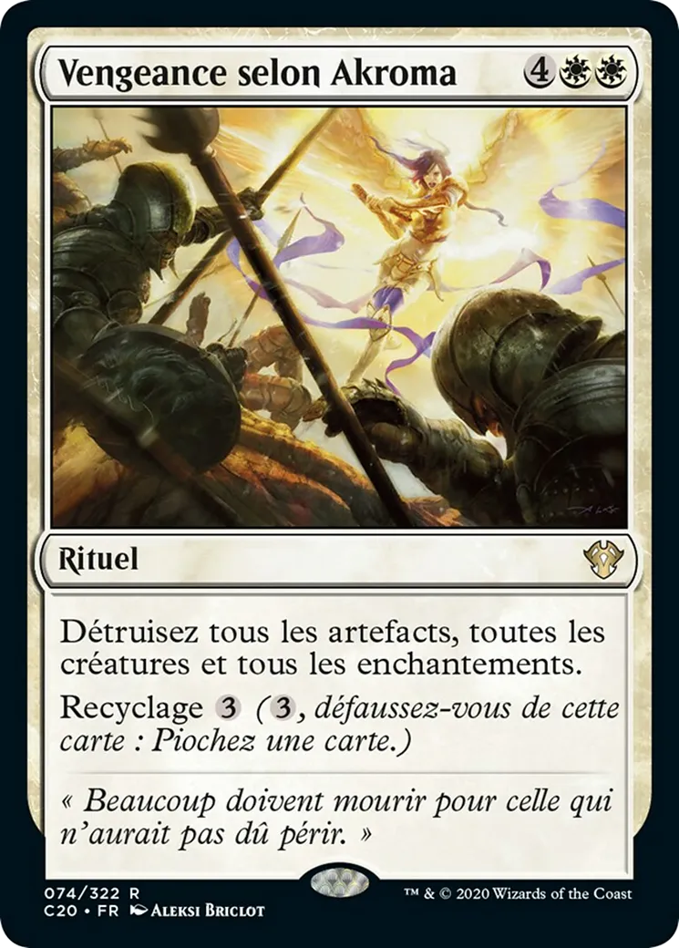 Vengeance selon Akroma — Commander 2020 — Magic: The Gathering