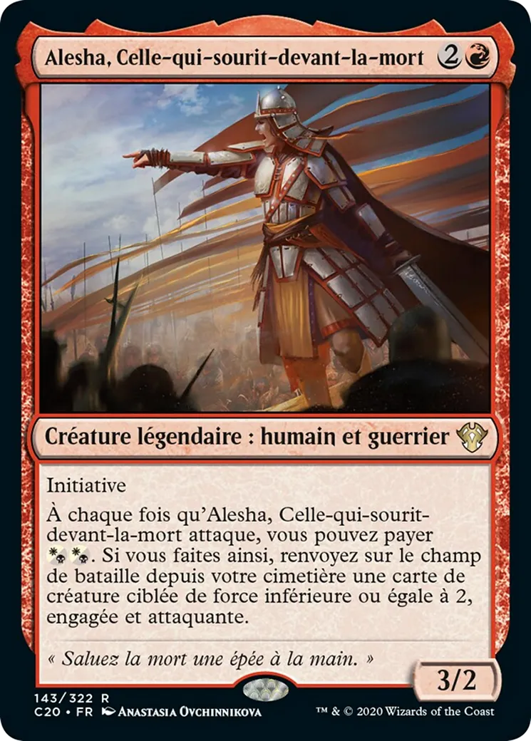 Alesha, Celle-qui-sourit-devant-la-mort — Commander 2020 — Magic: The Gathering
