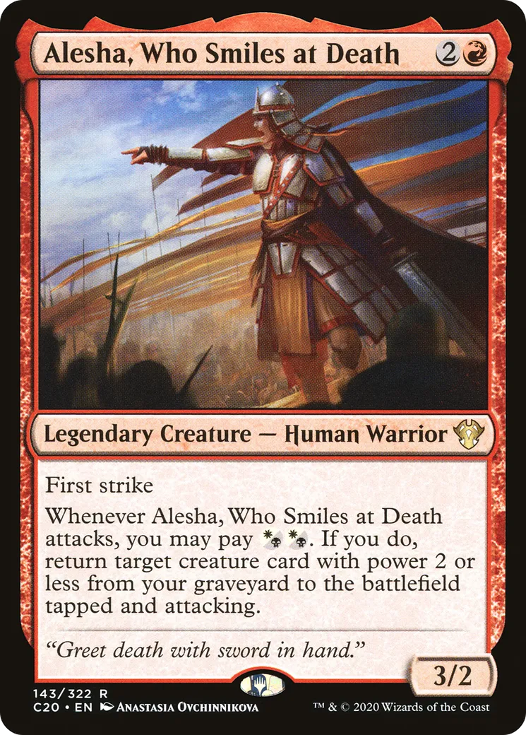 Alesha, Celle-qui-sourit-devant-la-mort — Commander 2020 — Magic: The Gathering